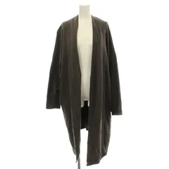 グリーンレーベルリラクシング ユナイテッドアローズ green label relaxing ウラケ ガウン カーディガン スウェット ロング丈 F チャコールグレー 3627-164-0196 /☆G