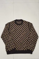 ルイヴィトン モノグラム ニット ブラウン