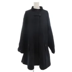 フリークスストア FREAKS STORE コート ネイビー F 無地 スタンドカラー フレアコート /RG