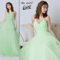 【Lip line / リップライン】フラワー刺繍 プリンセスロングドレス A0193 sugar バースデー イベント