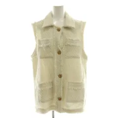 ザラ ZARA ツイードベスト XS 白 ホワイト /SS ■OS