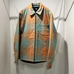 stussy ステューシー 17AW Zip Up Plaid Shirt Jacket キルティング チェック柄 シャツジャケット size-S【中目黒R02】