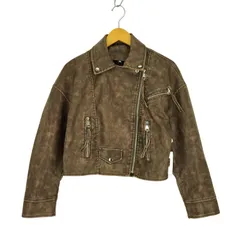シーイン SHEIN フェイクレザー ライダースジャケット レディース import：M 