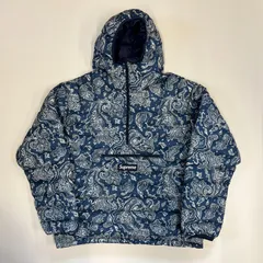Supreme (シュプリーム) マイクロダウン ハーフジップ プルオーバー ダウンジャケット ペイズリー サイズXL