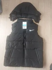 ナイキ フード ダウン ベスト ブラック 新品 M