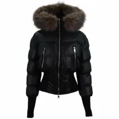 クロップド ファー ダウン スリム イェニランショプ ヨニング ライリファパステル 光沢 エイブリー