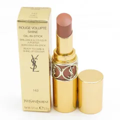 未使用 YvesSaintLaurent イヴサンローラン ルージュ ヴォリュプテ シャイン 口紅 3.2g No.143 BD4203L