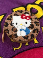レオパード ハローキティ 円型 ポーチ