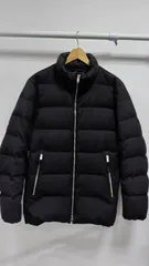 ｈ51◆417 EDIFICEブラック黒ダウンジャケットメンズ  Lサイズ ダウン80%