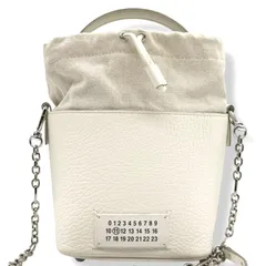 メゾンマルジェラ　5AC　2way　ショルダーバッグ　Maison Margiela  バケットバッグ　S61WG0035　ハンドバッグ　チェーン　ショルダーバッグ　肩掛け　斜めがけ　クロスボディ　本革　レザー　4ステッチ　巾着　バケツ　4565