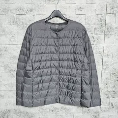 UNIQLO ユニクロ U レイ ネック グレー 軽量 ダウン ジャケット