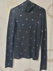 レディース タートルネック 長袖 Tシャツ タートルネック 95