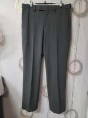 メンズ スラックス ズボン カーキ色 30