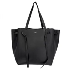 【売り尽くし】 セリーヌ トートバッグ レディース カバファントム ハンドバッグ 肩掛け CELINE レザー ブラック 黒 ゴールド金具 美品【中古品】
