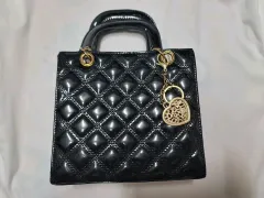レディ バッグ ブラック キルティング ミニ トートバッグ 新品