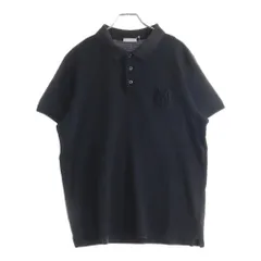 MONCLER (モンクレール) MAGLIA POLO MANICA CORTA ロゴ刺繍 半袖ポロシャツ ブラック G10918A72900 84556