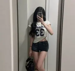 骨盤パッド ストレッチ デニム ショート パンツ (新品)