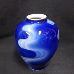 深川製磁 瑠璃 花瓶 花器 フラワーベース - メルカリ