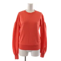 ケイトスペード KATE SPADE フラワー エンブロイダード スウェットシャツ トレーナー プルオーバー 刺繍 XS オレンジ /NQ