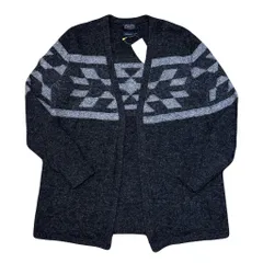 PENDLETON ペンドルトン ネイティブ柄 ウール カーディガン ブラック×グレー Sサイズ No.EA134のサムネイル