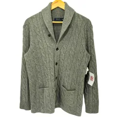 ポロラルフローレン POLO RALPH LAUREN ショールカラー ケーブルニット ウール カーディガン メンズ import：S 