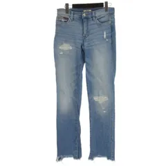 トミーヒルフィガー TOMMY HILFIGER デニムパンツ ジーンズ カットオフ ダメージ加工 インディゴ 2 ☆AA★