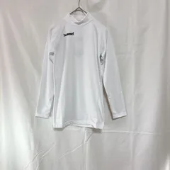 新品 未使用 タグ付き 定価3,000円 hummel ヒュンメル 男の子 女の子 子供用 スポーツウェア ジュニア あったかインナー シャツ 150cm ホワイト 裏起毛 ハイネック ロゴ ライン 運動 スポーツ サッカー 練習着 アンダーシャツ 暖かい