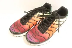 【中古】 NIKE メンズスニーカー 25.5cm AIR MAX PLUS BLACK NIKE 25.5cm 紫 パープル オレンジ 橙 グラデーション