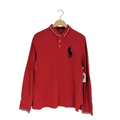 ポロバイラルフローレン Polo by RALPH LAUREN ビッグポニー刺繍 鹿の子ポロシャツ メンズ import：M 