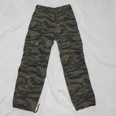 MILITARY SURPLUS ミリタリーサープラス リップストップ カーゴパンツ タイガーカモ サイズ:SMALL-REGULAR カラー:迷彩柄 ミリタリー W-44のサムネイル