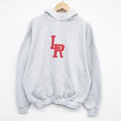 XL/古着 ラッセル 長袖 スウェット パーカー メンズ 00年代 00s LR 大きいサイズ 薄グレー 霜降り 25dec04