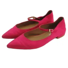 ルタロン Le Talon ポインテッド ワンストラップ フラット シューズ パンプス 23.5cm ピンク 251107E 靴