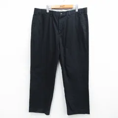 W38/古着 エディーバウアー パンツ メンズ コットン 黒 25dec04