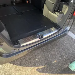 【送料無料】HONDA N-VAN JJ1/2型専用不锈钢拉丝後部収納ドアステップガード！美観・保護に最適！