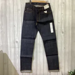 26MS0106 新品 ユニクロ+J セルベッジスリムフィット ストレートジーンズ インディゴ W30インチ 76cm
