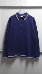 80-90’s L.L.Bean Long-sleeve Zip Polo Shirt M