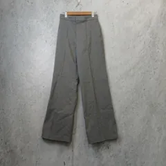 UNIQLO ユニクロ ハイウエスト ワイドパンツ グレー レディースS 〇□