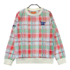 サイズ：L BEAMS GOLF ビームスゴルフ  スウェット トレーナー チェック柄 レッド系 [240101607854] ゴルフウェア レディース ストスト