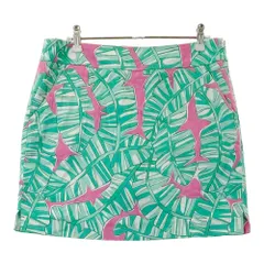 サイズ：US 4 LOUD MOUTH ラウドマウス  インナー付 ストレッチスカート 総柄 グリーン系 [240101610166] ゴルフウェア レディース ストスト