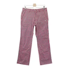 サイズ：82 KAPPA GOLF カッパゴルフ  ストレッチロングパンツ チェック柄 レッド系 [240101614568] ゴルフウェア メンズ ストスト