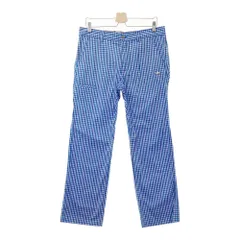 サイズ：82 KAPPA GOLF カッパゴルフ  ストレッチロングパンツ チェック柄 ブルー系 [240101614569] ゴルフウェア メンズ ストスト