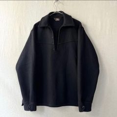 RRL 90s 三ツ星タグ ビンテージ ハーフジップシャツ ジャケット 黒 L