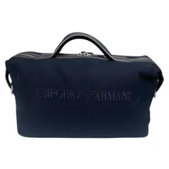☆EMPORIO ARMANI エンポリオアルマーニ バック キャンバス ボストンバック ネイビー