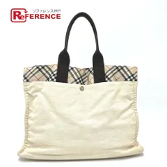 BURBERRY BLUE LABEL バーバリーブルーレーベル トートバッグ チェック柄 キャンバス ベージュ