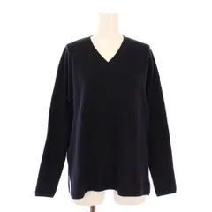 セオリー Theory ニット セーター 長袖 Vネック ワンカラー S 紺 ネイビー /BB