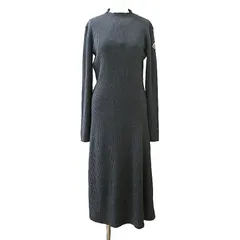 モンクレール MONCLER ニットワンピース サイズM 長袖 グレー