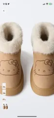 ZARA HELLO KITTY アグ SANRIO ラインド アンクルブーツ (37 新品)