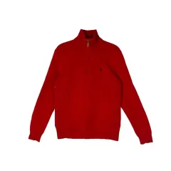 195 POLO ポロ ハーフジップ ニット (M)