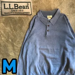 T7414 L.L.Bean ポロシャツ　長袖　ニット　アウトドア
