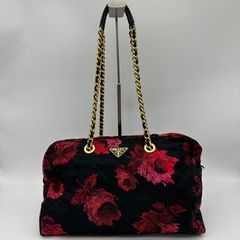 ✨新品未使用✨PRADA (プラダ) ローズモチーフ 最高級 シルク製 